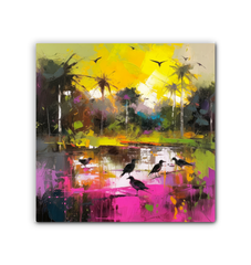Rolling Hills Landscape Wrapped Canvas