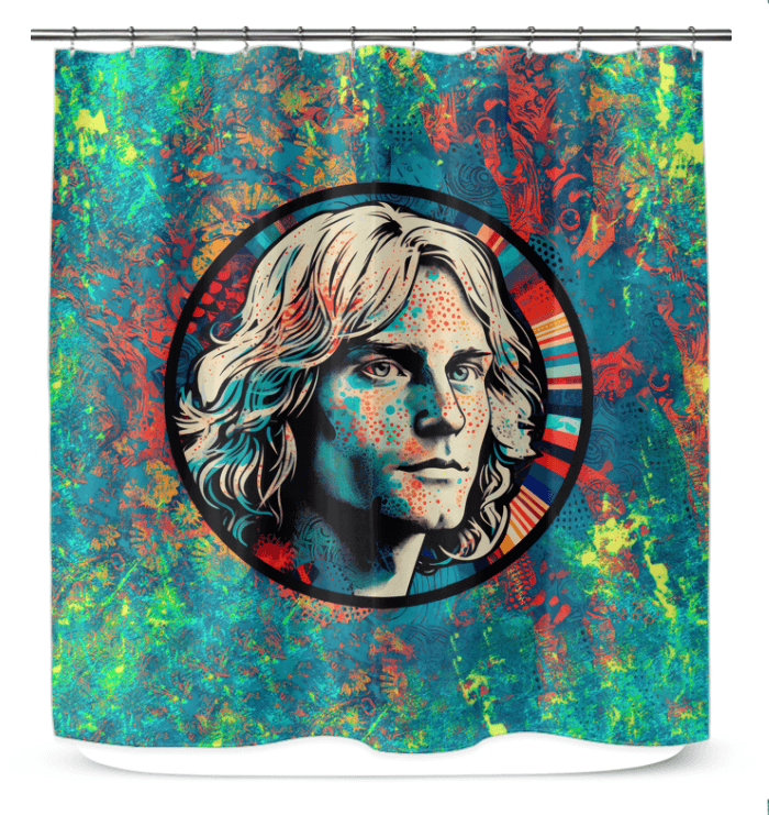 Surfing Harmony Shower Curtain - Beyond T-shirts