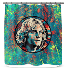 Surfing Harmony Shower Curtain - Beyond T-shirts