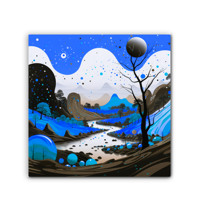 Whispering Woods Forest Landscape Canvas