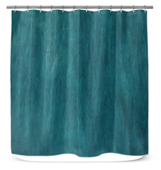 Plush Vintage Velvet Shower Curtain in Rich Color