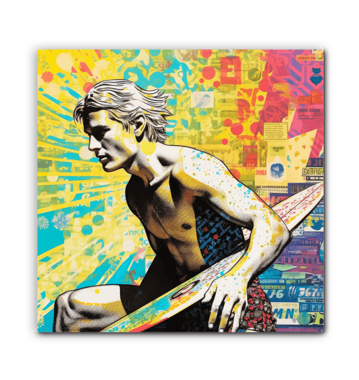 Surfing 1 30 Wrapped Canvas - Beyond T-shirts