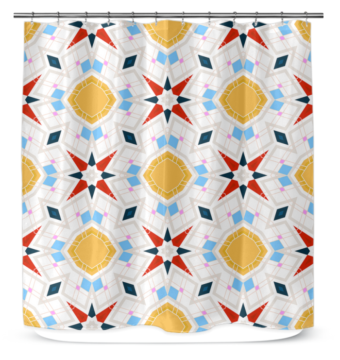 Celestial Diamond Mirage Shower Curtain