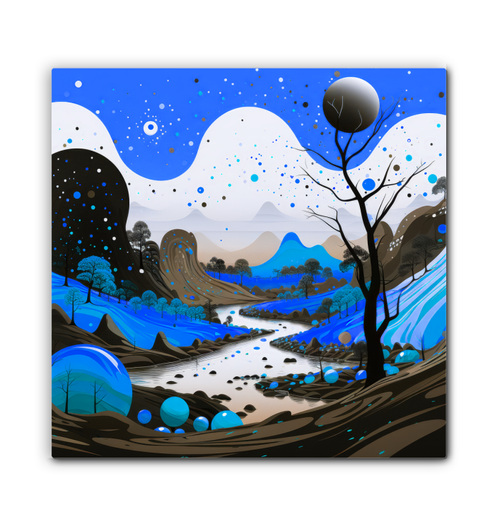 Whispering Woods Forest Landscape Canvas