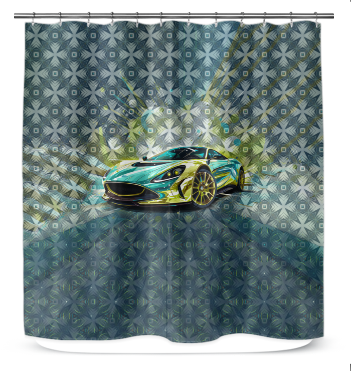 Hybrid Hues Shower Curtain