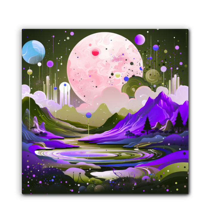 Captivating Canyons Desert Landscape Canvas