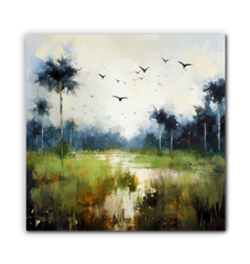 Tranquil Waters Landscape Wrapped Canvas