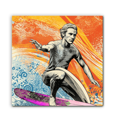 Surfing Aura Canvas Print - Beyond T-shirts