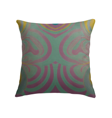 Vibrant Springtime Revelry indoor pillow with floral design accents.