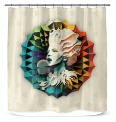Salsa Swirls Shower Curtain