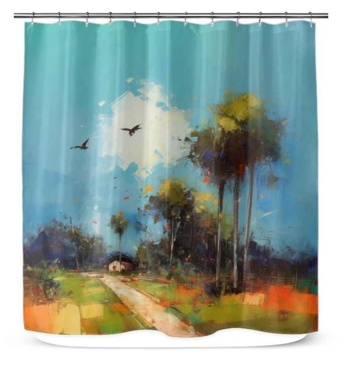 Desert Mirage Mirage Shower Curtain