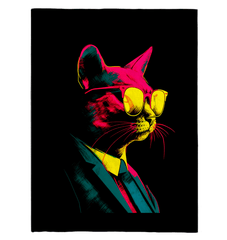 Mystical Cat Whispers Sherpa Blanket - Beyond T-shirts