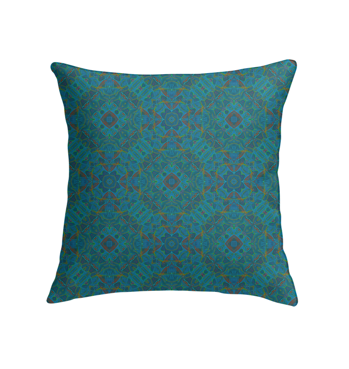 Elegant indoor pillow with a detailed tulip pattern adding a touch of spring to your home decor.