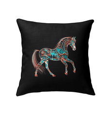 Cozy Countryside Horse Cushion