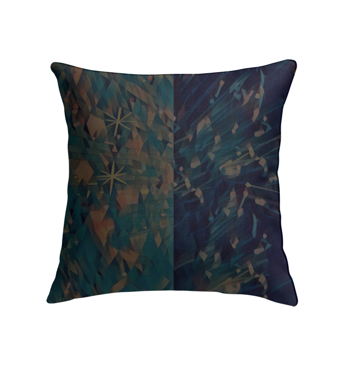 Bohemian Blossoms Indoor Pillow with colorful, stylish boho pattern.