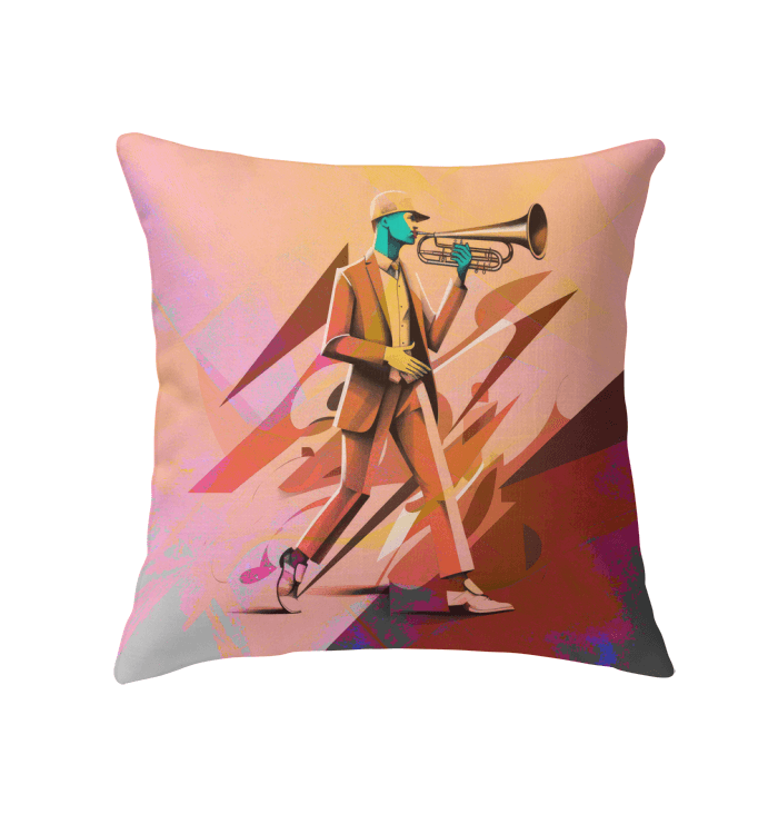 Elegant Rhythms Throw Pillow - Beyond T-shirts