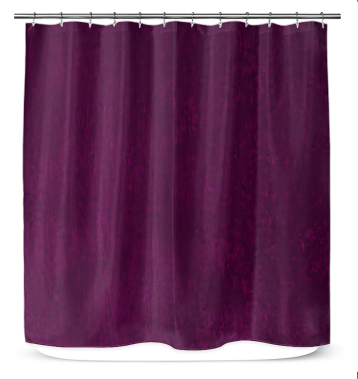 Silver Waves Shower Curtain