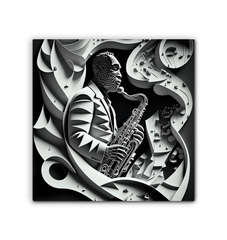Music speaks without words Wrapped Canvas