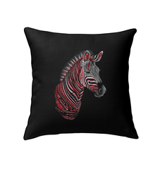 Elegant Zebra Sunset Pillow