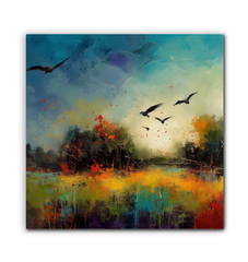 Sun-kissed Fields of Wheat Wrapped Canvas