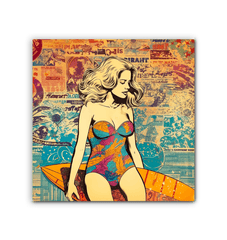 Surfing 1 23 Wrapped Canvas - Beyond T-shirts