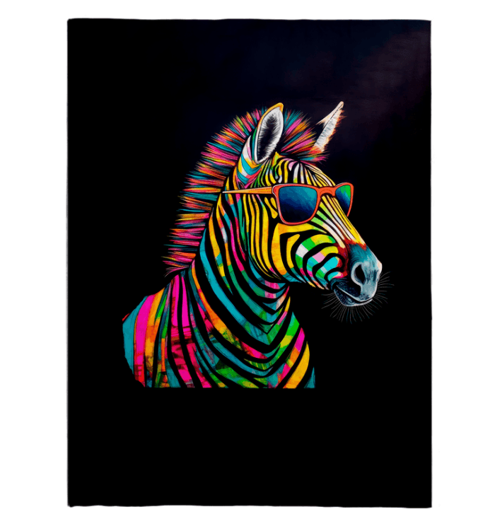 Safari Adventure Zebra Sherpa Blanket - Beyond T-shirts