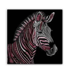 Majestic Zebra Run Canvas - Beyond T-shirts