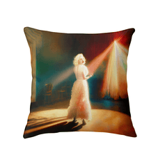 SurArt 112 Indoor Pillow on a luxurious couch, adding a splash of color and artistic flair to the room.