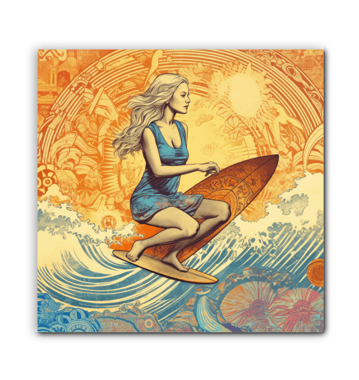 Surf Seeker Wrapped Canvas - Beyond T-shirts