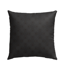 Blossom Bliss Outdoor Garden Pillow displayed on an outdoor patio chair