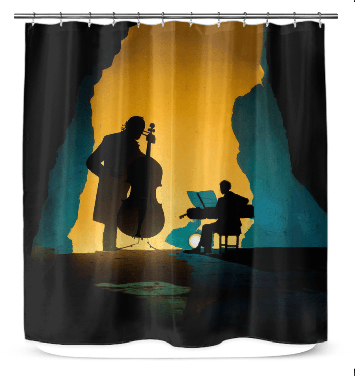 Feel the Beat Shower Curtain - Beyond T-shirts