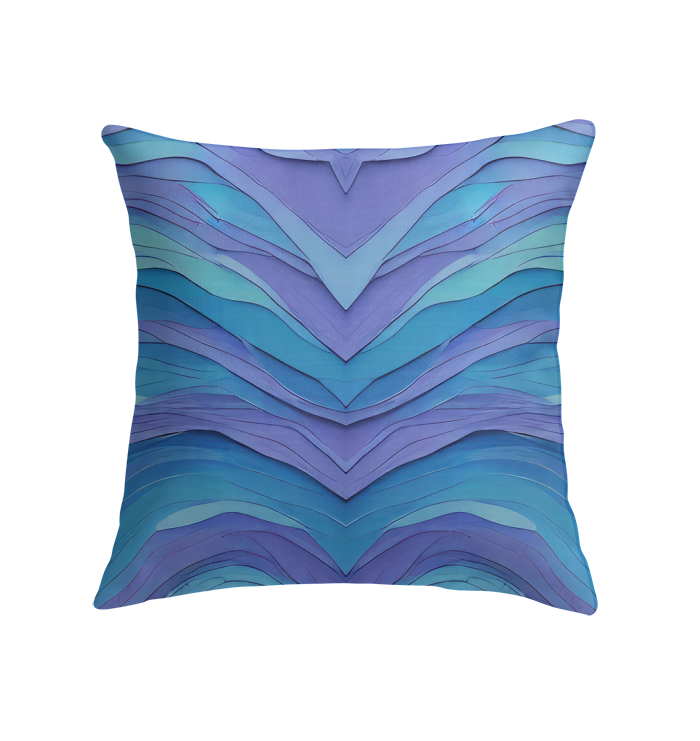 Artistic Kirigami owls pattern on decorative indoor pillow.
