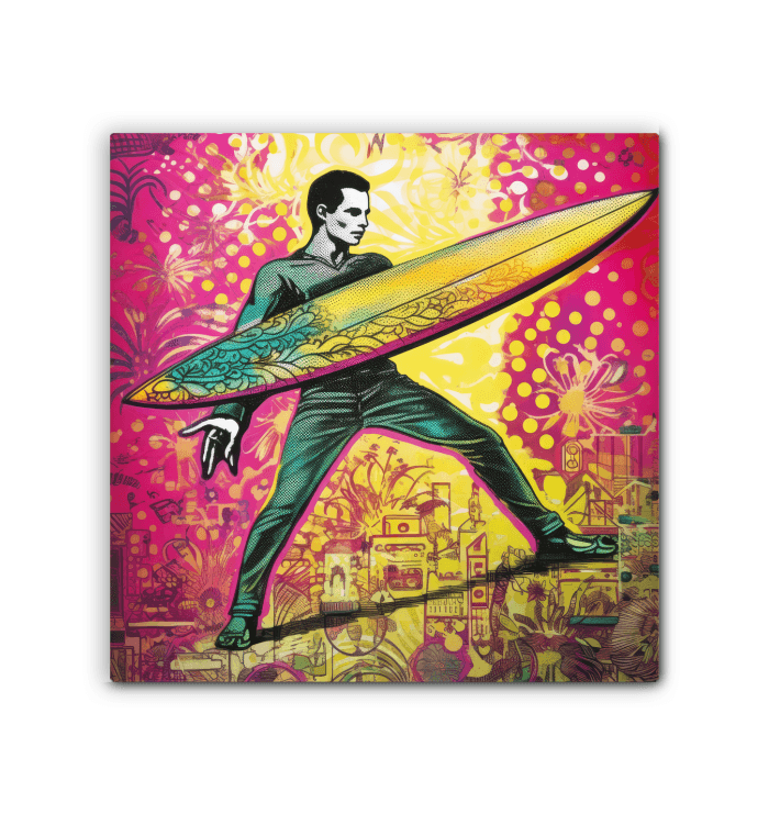 Surfing 1 07 Wrapped Canvas - Beyond T-shirts