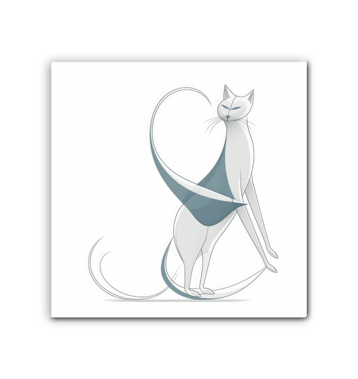 Graceful Cat Window Gaze Canvas - Beyond T-shirts