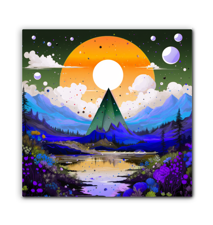 Enchanting Estuary Elegance River Landscape Canvas