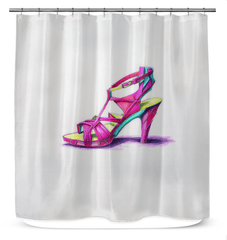 Futuristic Motion Shower Curtain - Beyond T-shirts