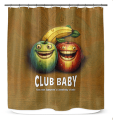 CB3-126 shower curtain displaying intricate pattern and waterproof design.
