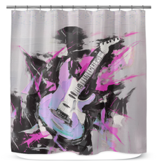 Harmonious Abstract Shower Curtain