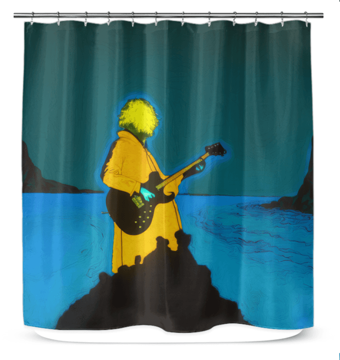 Elegant NS-858 shower curtain enhancing bathroom decor