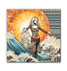 Surfing Adventure Canvas Print - Beyond T-shirts