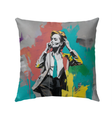 Abstract Tranquility Outdoor Pillow