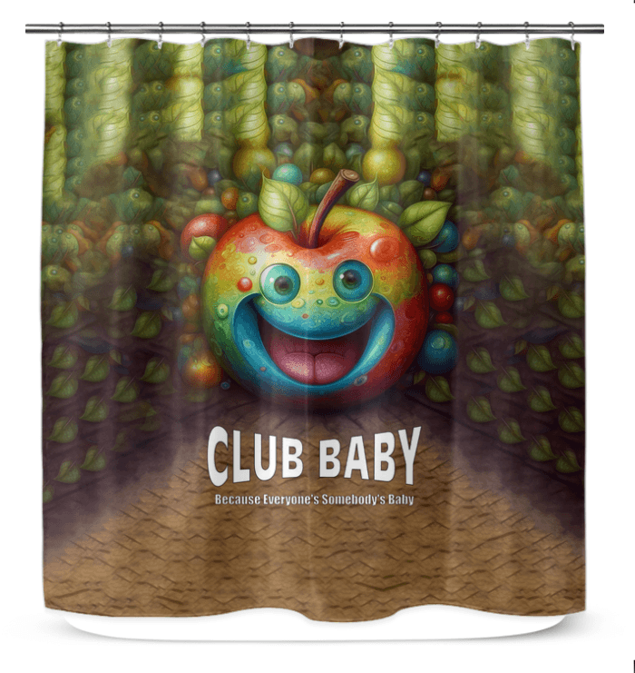 Elegant CB3-129 shower curtain enhancing bathroom aesthetics with its unique design.