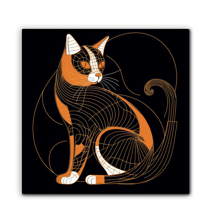 Elegant Cat Forest Prowl Canvas - Beyond T-shirts