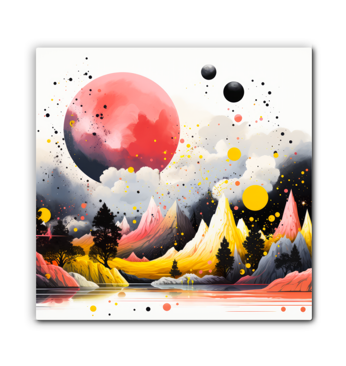 Radiant Rainforest Jungle Landscape Canvas