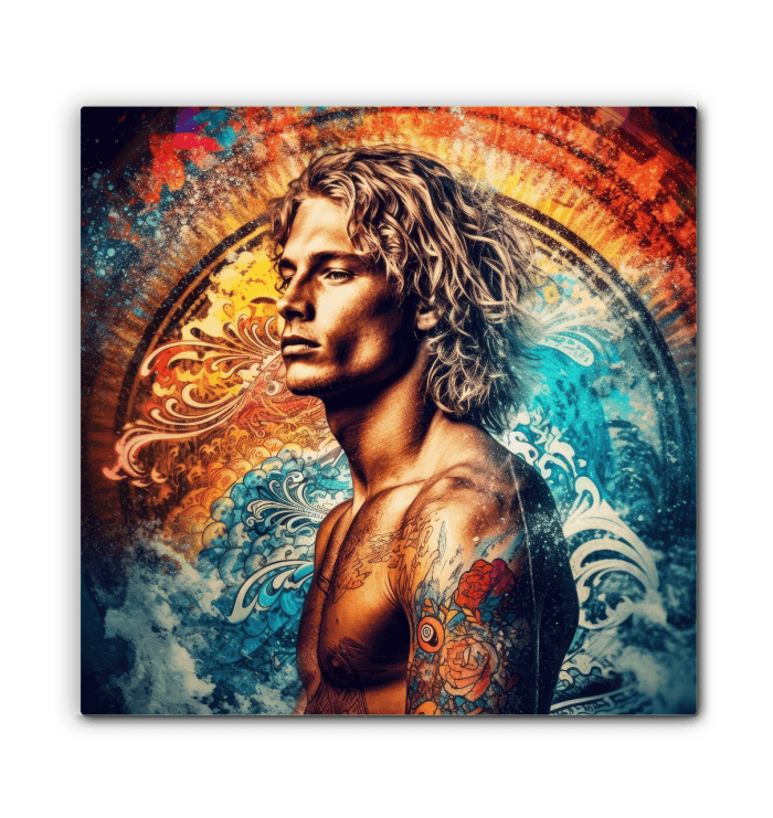 Surfing Dreamscapes Canvas Art Print - Beyond T-shirts