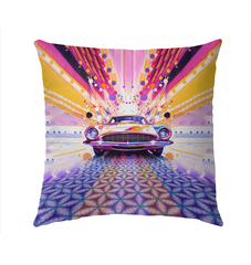 Muscle Car Might Outdoor Pillow