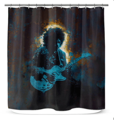 NS 855 Shower Curtain displaying its elegant design in a modern bathroom setting.