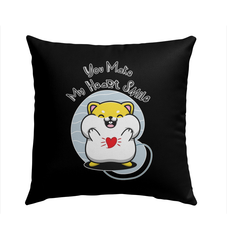 You Make My Heart Smile Outdoor Pillow