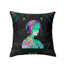 Moonlit Garden pillow adding a touch of elegance to modern home decor.