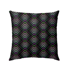 Colorful leaf-patterned pillow for outdoor decor